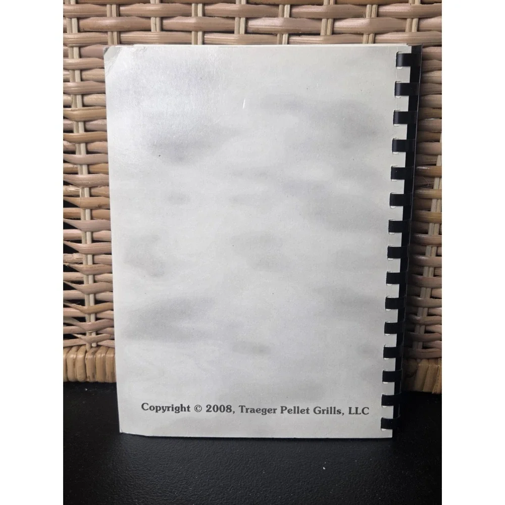 Traeger Cookbook Taste The Difference 2008 Spiral Bound Soft Cover